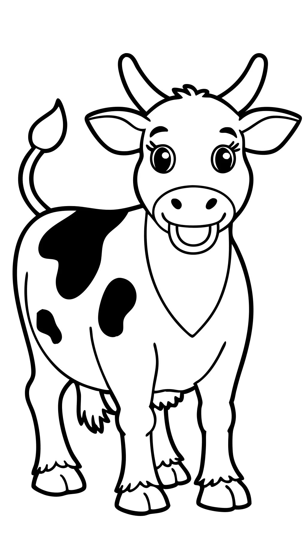 free cow coloring pages